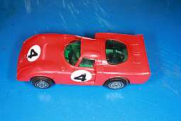 Slotcars66 Alfa Romeo 33 1/43rd scale Dromo Car (by Polistil) slot car  red #4  
